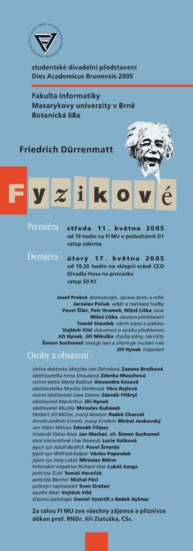 Fyzikové - Plakát